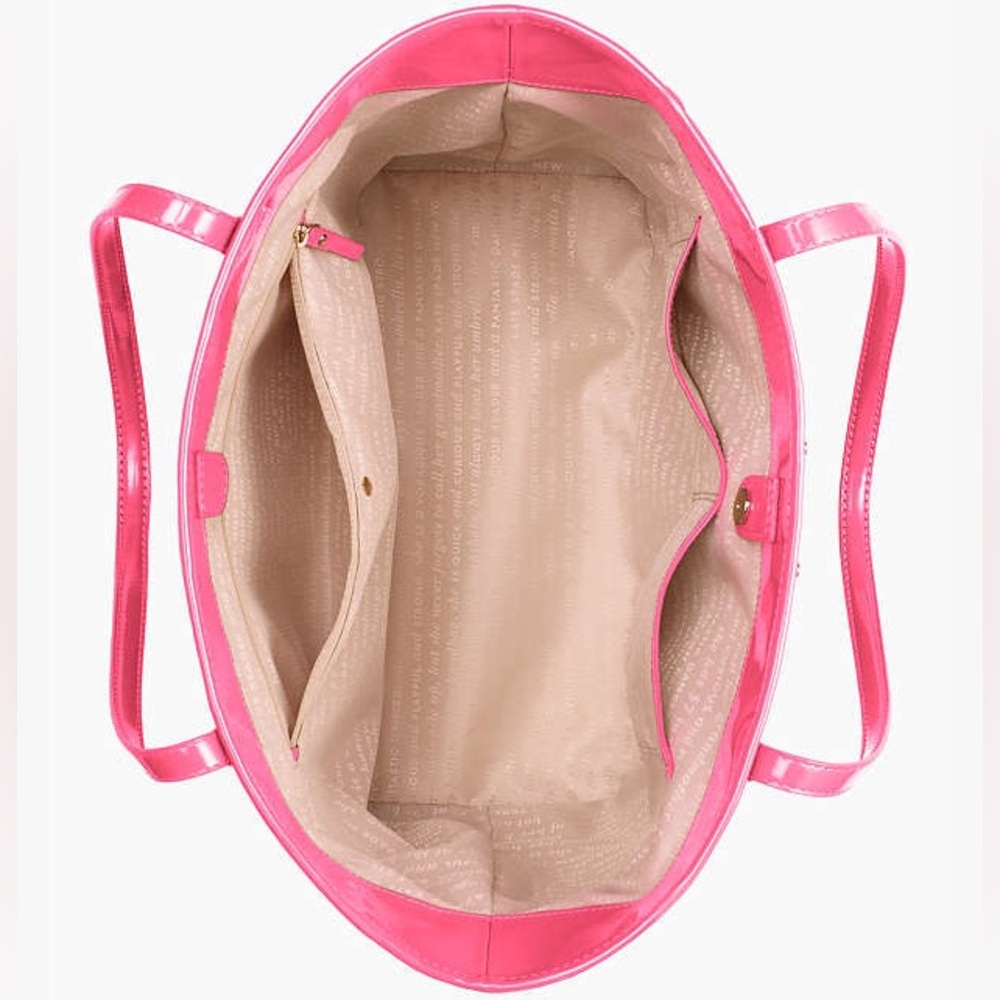 Kate Spade New York Molly Bikini Dot Large Women's Tote Bag - Neon Pink - Picture 3 of 16